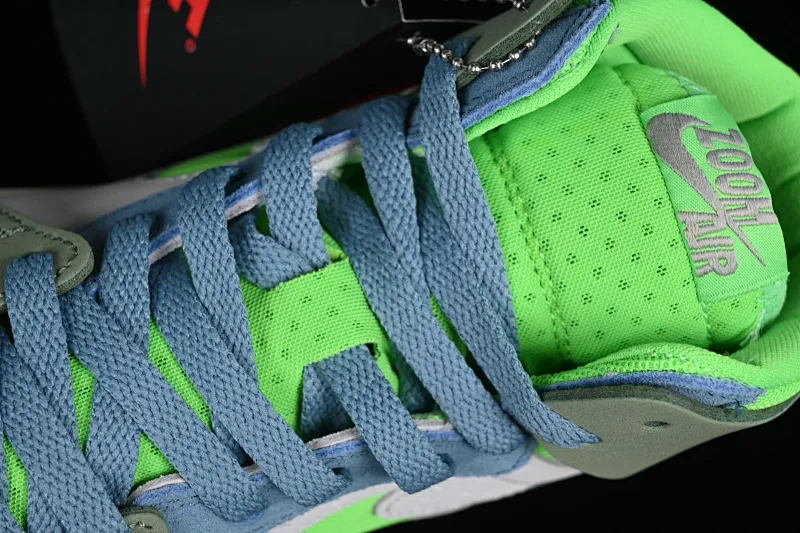 All categories Air Jordan Jordan series basketball shoes Air Jordan 1 High Air Jordan 1 Zoom CMFT AJ1 Joe 1 blue and green color matching DV1305-433